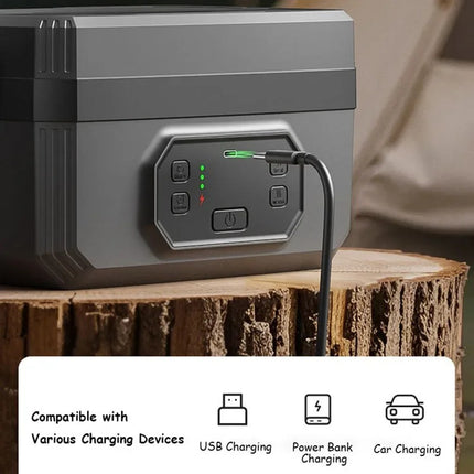 Rechargeable Electric Lunch Box with Digital Display and Preheat Timer