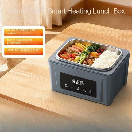 Portable Electric Heated Lunch Box 1.2L–2L Rechargeable Wireless Food Warmer with LED Display