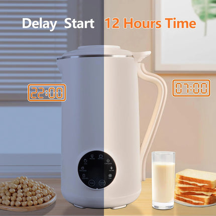 1200ml Stainless Steel Soy Milk Maker Machine Digital Control 600W Kitchen Appliance