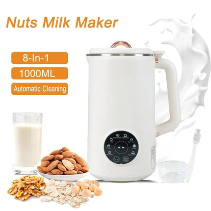 1L Multifunction Electric Breakfast Maker with Soy Milk Function and Food Processing Features