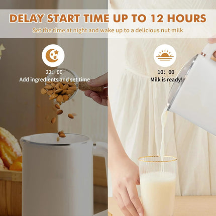 1L Multifunction Electric Breakfast Maker with Soy Milk Function and Food Processing Features