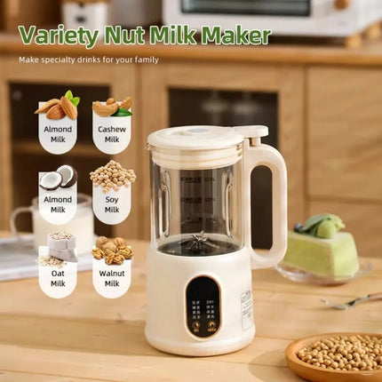 Multifunction Electric Soybean Milk Machine 800ml Glass Blender with Electronic Controls