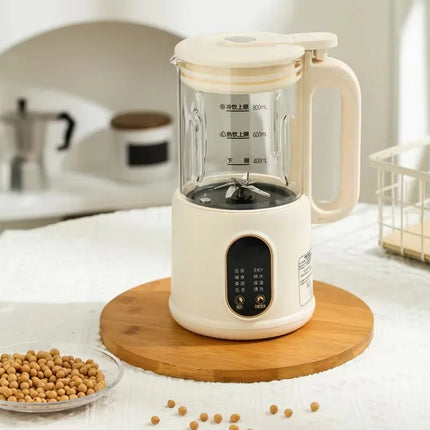 Multifunction Electric Soybean Milk Machine 800ml Glass Blender with Electronic Controls