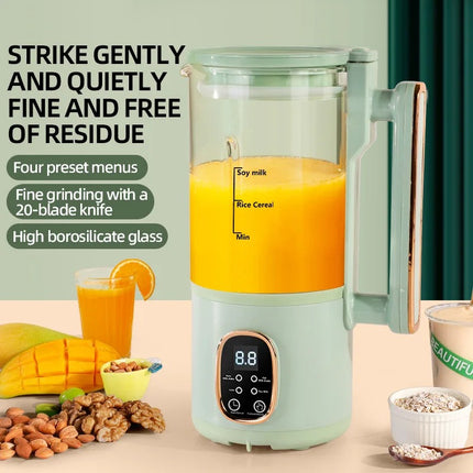 Portable Soy Milk Maker and Blender 600ml Electric Multi-Function Food Processor