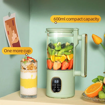 Portable Soy Milk Maker and Blender 600ml Electric Multi-Function Food Processor