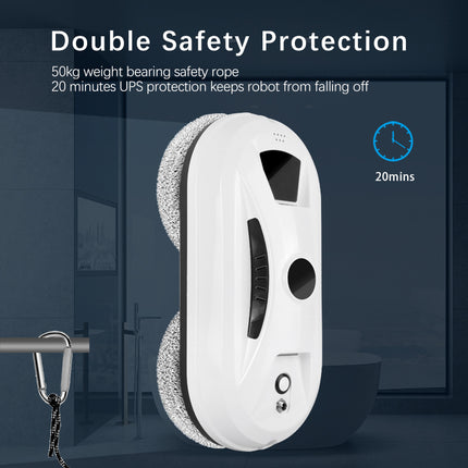 Smart Automatic Glass Cleaning Robot 90W with Multiple Modes and Anti-Fall Support System