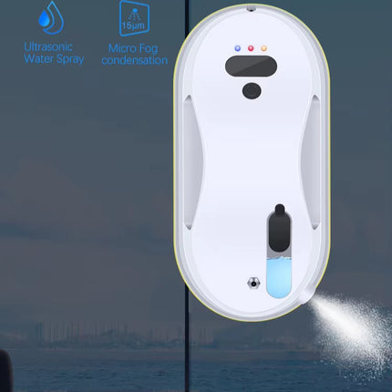 Smart Glass Cleaning Robot with App Control, Water Spray System and Safety Rope