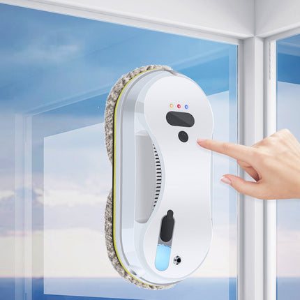 Smart Glass Cleaning Robot with App Control, Water Spray System and Safety Rope