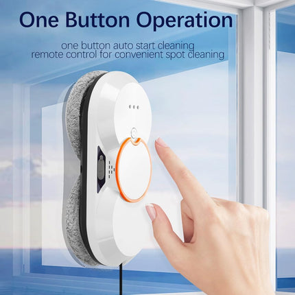 Smart Cordless Window Cleaning Robot with Remote Control and Dual Water Tank System