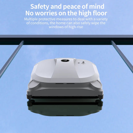 Smart Window Cleaning Robot with Double Spray System App Control 80W Glass Cleaning Device