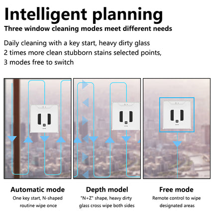 Smart Window Cleaning Robot with Remote Control and Automatic Glass Cleaning System