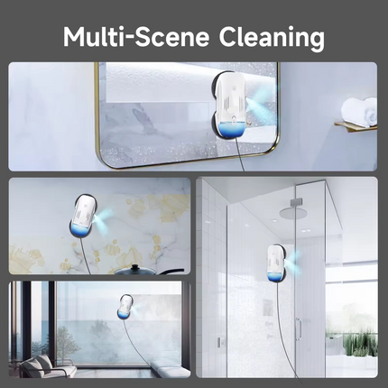 Automatic Window Cleaning Robot for Interior and Exterior Glass with Dual Spray and Voice Prompts