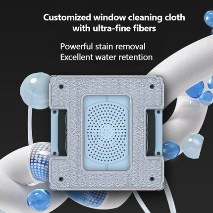 Smart Glass Cleaning Robot Vacuum with Anti-Fall System, Edge Detection & Strong Suction