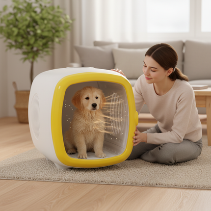 Large Capacity Pet Drying Box with Adjustable Airflow Temperature Control and Timer
