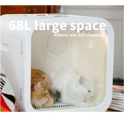 Portable Rechargeable Pet Comfort Cube with 4-Side Airflow, Dual Duct System & Overheat Protection