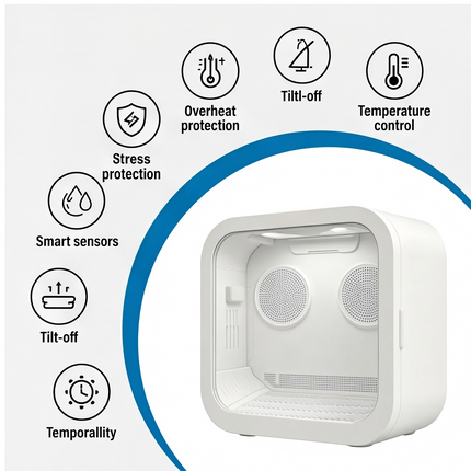 Portable Pet Drying Machine with Multi-Mode Wind Control and Overheat Protection