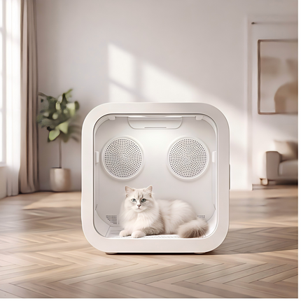 Portable Pet Drying Machine with Multi-Mode Wind Control and Overheat Protection