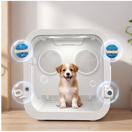 Portable Pet Drying Machine with Multi-Mode Wind Control and Overheat Protection
