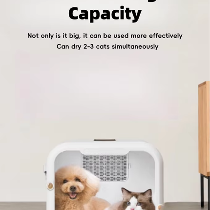Smart Multi Function Pet Dryer Box with Adjustable Air Modes and Built in Odor Reduction System