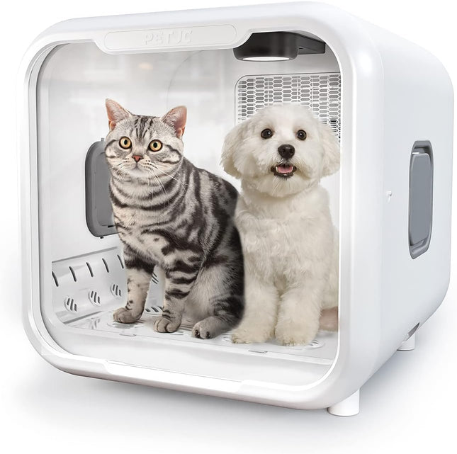 Smart Automatic Pet Drying Cabinet with UV Hygiene Light, 4 Drying Modes & Brushless Fan System
