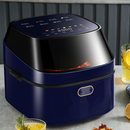 7.5L Digital Air Fryer with Adjustable Temperature Control and Viewing Window