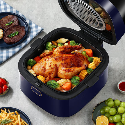 7.5L Digital Air Fryer with Adjustable Temperature Control and Viewing Window