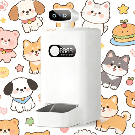 Automatic Pet Feeder 3.5L with LCD Display Dual-Band WiFi and Stainless Steel Bowl