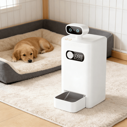 Automatic Pet Feeder 3.5L with LCD Display Dual-Band WiFi and Stainless Steel Bowl