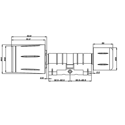 Digital Smart Mortise Lock Cylinder with App Control, Card Access and Password Entry