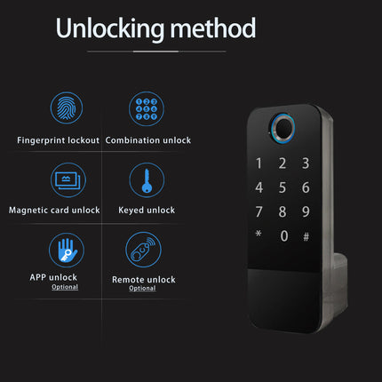 Smart Outdoor Fingerprint & Password Door Lock with App Control, Waterproof Keyless Entry System