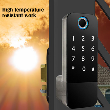 Aluminium Alloy Smart Keyless Door Lock Fingerprint Code Card WiFi Compatible Outdoor Lock