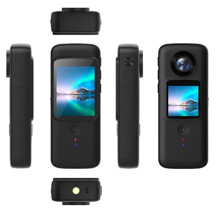 Portable 4K HD Action Camera Waterproof 10m with Wide Angle and Stabilized Video Recording