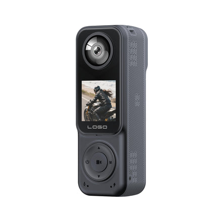 Compact 4K Handheld Camera with Wide Angle Lens, WiFi Transfer and Rotatable Lens Design
