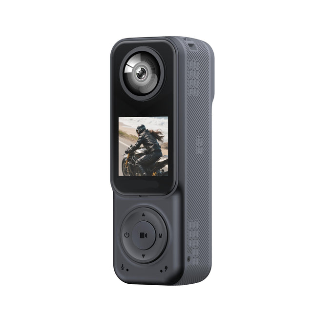 Compact 4K Handheld Camera with Wide Angle Lens, WiFi Transfer and Rotatable Lens Design