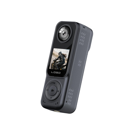 Compact 4K Handheld Camera with Wide Angle Lens, WiFi Transfer and Rotatable Lens Design