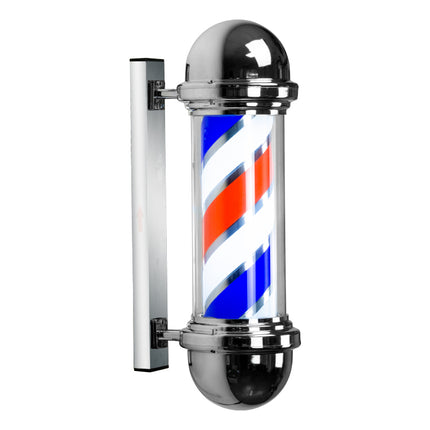 Waterproof Rotating Barber Shop Pole with LED Illumination Outdoor Salon Wall Sign
