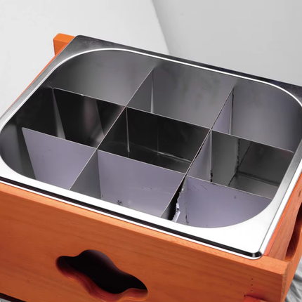 Commercial Electric Oden Cooker 9 Compartment Stainless Steel Food Heating Machine 1.2kW