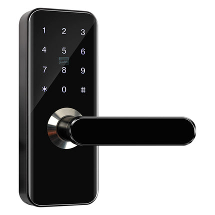 Electronic Door Lock with Fingerprint Password Card and Key Entry for Home and Office Doors