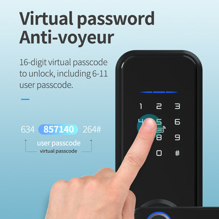 Tuya Smart Digital Door Lock Fingerprint Password Card Entry Mortise System