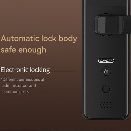 Smart Digital Door Lock Handle with Fingerprint Password Card Key Entry System