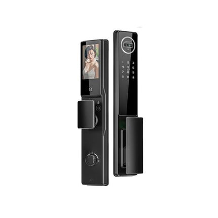 Tuya Smart Door Lock with 3D Face Recognition Indoor Display and Multiple Unlock Methods