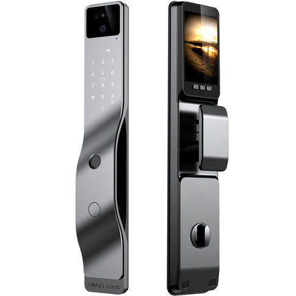 WiFi Smart Door Lock with 3D Face Recognition Camera Fingerprint Access and Tuya App Control