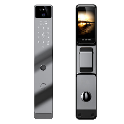 WiFi Smart Door Lock with 3D Face Recognition Camera Fingerprint Access and Tuya App Control