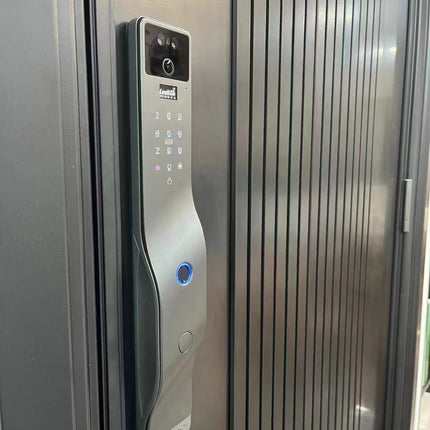 WiFi Smart Door Lock with 3D Face Recognition Camera Fingerprint Access and Tuya App Control