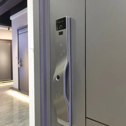 WiFi Smart Door Lock with 3D Face Recognition Camera Fingerprint Access and Tuya App Control