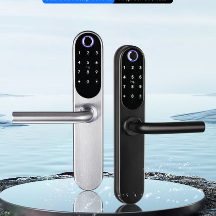 Waterproof Smart Fingerprint Sliding Door Lock with App Control for Aluminum Doors