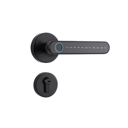Smart Digital Door Lock Fingerprint Password Key Access Bluetooth Zinc Alloy Handle Lock System