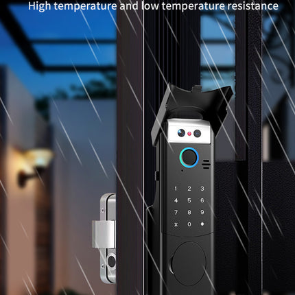 Smart Waterproof Fingerprint Door Lock with Tuya TTLock App Control for Gate Use