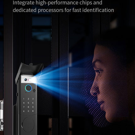 Smart Waterproof Fingerprint Door Lock with Tuya TTLock App Control for Gate Use