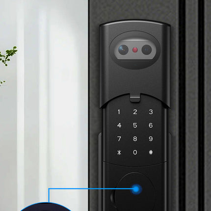 Smart Waterproof Fingerprint Door Lock with Tuya TTLock App Control for Gate Use